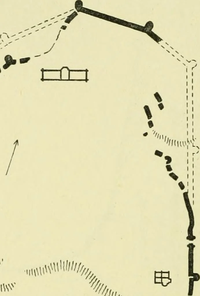 An illustration from Romano-British buildings and earthworks, 1911, leaf 51
