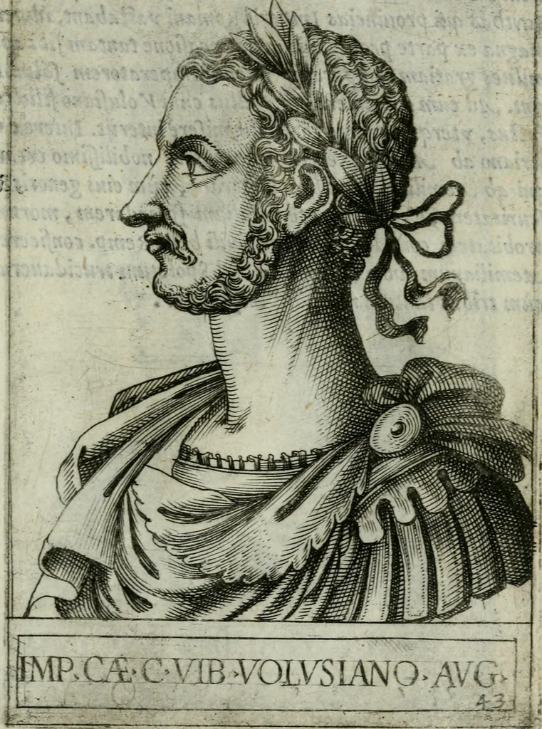 An illustration from Romanorvm imperatorvm effigies : elogijs ex diuersis scriptoribus per Thomam Treteru S. Mariae Transtyberim canonicum collectis, 1583, leaf 108