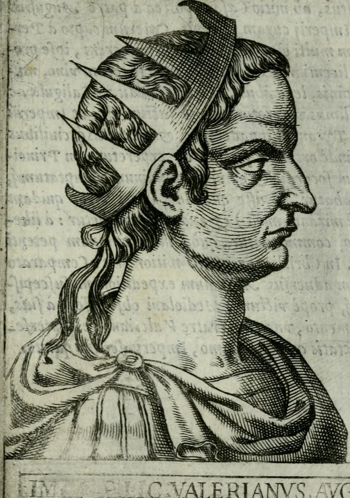 An illustration from Romanorvm imperatorvm effigies : elogijs ex diuersis scriptoribus per Thomam Treteru S. Mariae Transtyberim canonicum collectis, 1583, leaf 112