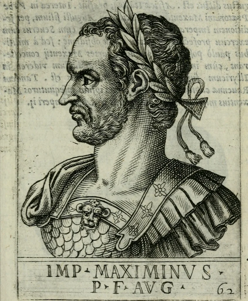 An illustration from Romanorvm imperatorvm effigies : elogijs ex diuersis scriptoribus per Thomam Treteru S. Mariae Transtyberim canonicum collectis, 1583, leaf 146