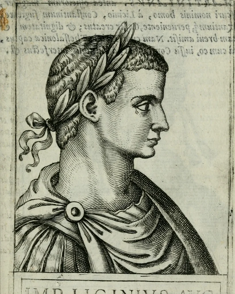 An illustration from Romanorvm imperatorvm effigies : elogijs ex diuersis scriptoribus per Thomam Treteru S. Mariae Transtyberim canonicum collectis, 1583, leaf 152