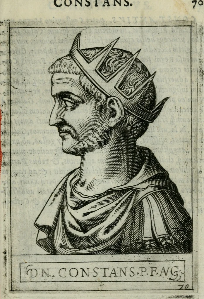 An illustration from Romanorvm imperatorvm effigies : elogijs ex diuersis scriptoribus per Thomam Treteru S. Mariae Transtyberim canonicum collectis, 1583, leaf 162