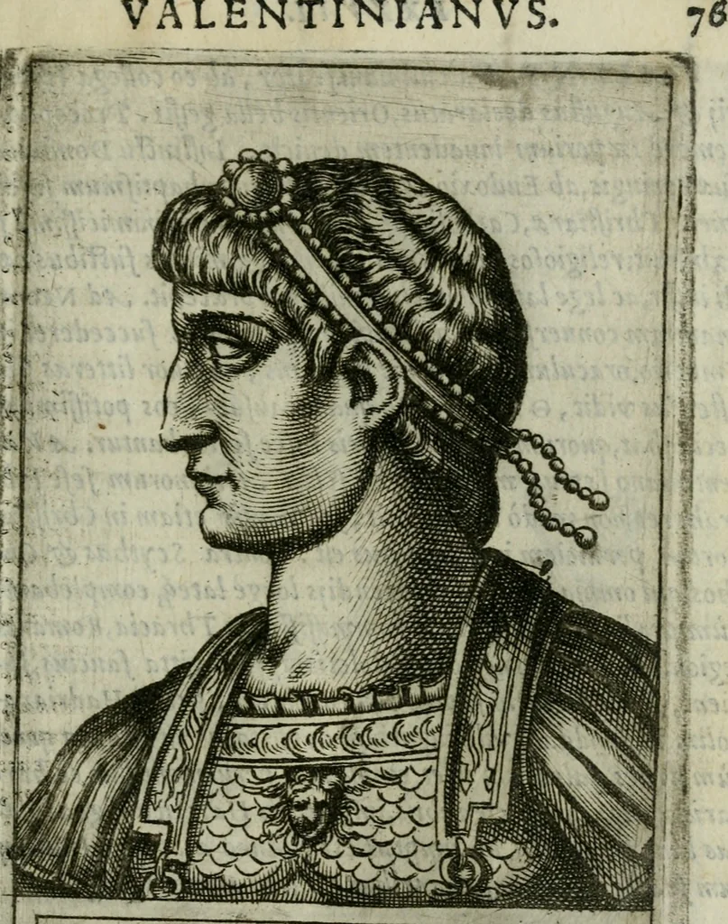 An illustration from Romanorvm imperatorvm effigies : elogijs ex diuersis scriptoribus per Thomam Treteru S. Mariae Transtyberim canonicum collectis, 1583, leaf 174