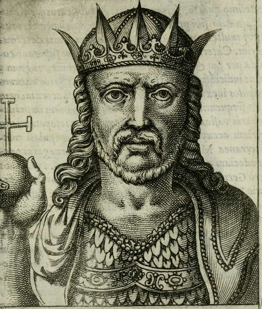 An illustration from Romanorvm imperatorvm effigies : elogijs ex diuersis scriptoribus per Thomam Treteru S. Mariae Transtyberim canonicum collectis, 1583, leaf 210