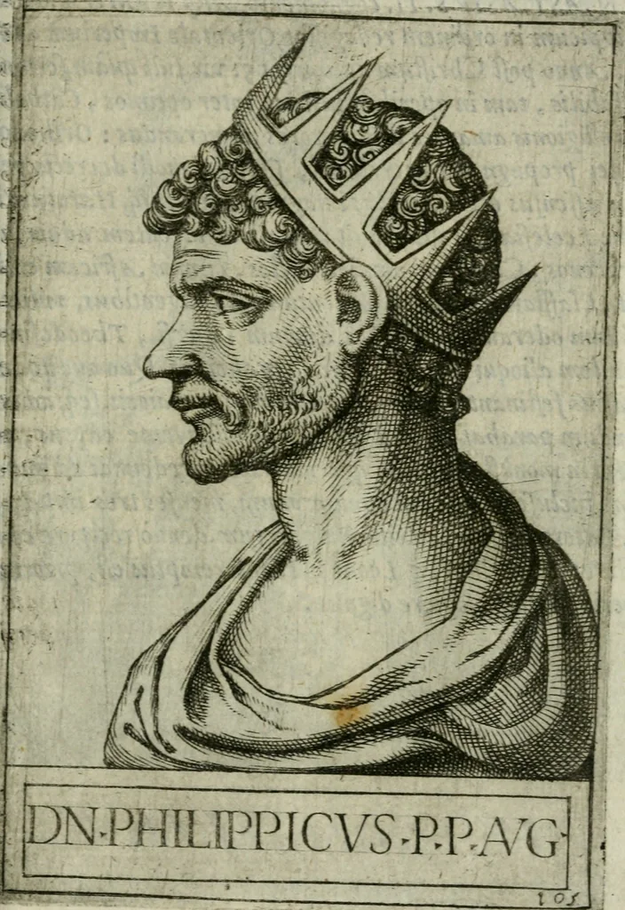 An illustration from Romanorvm imperatorvm effigies : elogijs ex diuersis scriptoribus per Thomam Treteru S. Mariae Transtyberim canonicum collectis, 1583, leaf 226