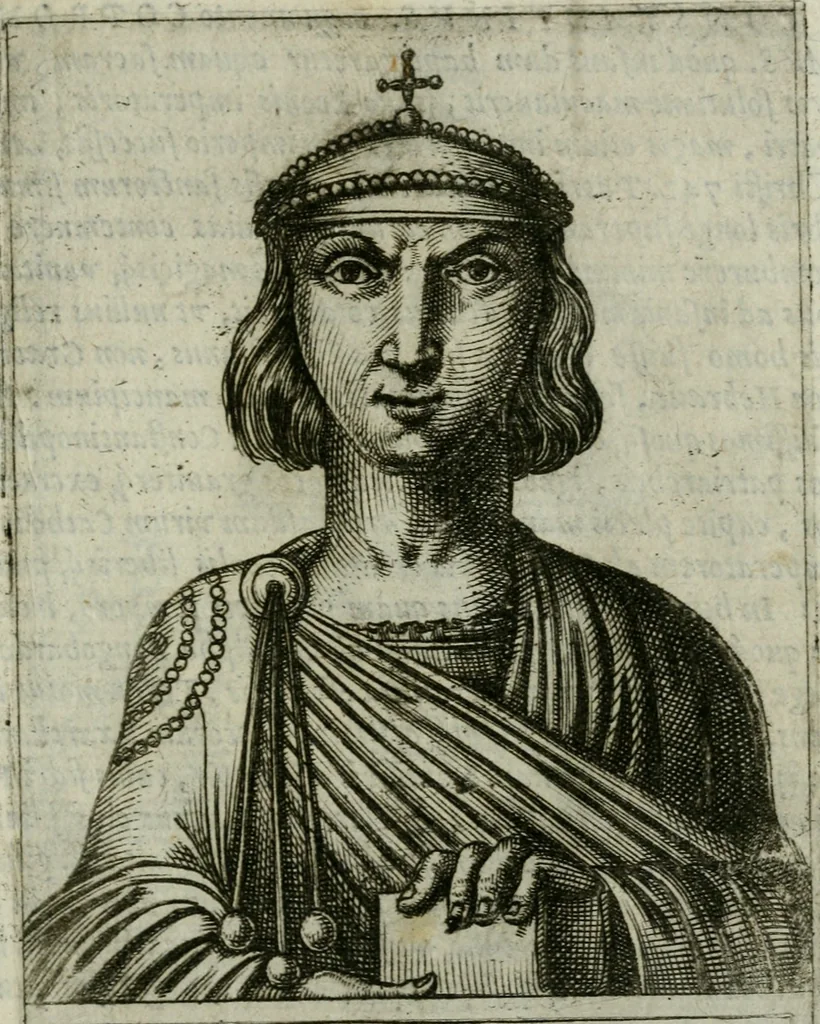 An illustration from Romanorvm imperatorvm effigies : elogijs ex diuersis scriptoribus per Thomam Treteru S. Mariae Transtyberim canonicum collectis, 1583, leaf 232