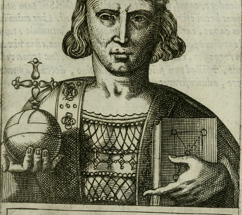 An illustration from Romanorvm imperatorvm effigies : elogijs ex diuersis scriptoribus per Thomam Treteru S. Mariae Transtyberim canonicum collectis, 1583, leaf 234