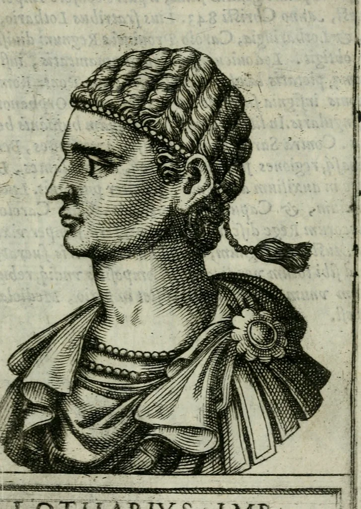 An illustration from Romanorvm imperatorvm effigies : elogijs ex diuersis scriptoribus per Thomam Treteru S. Mariae Transtyberim canonicum collectis, 1583, leaf 244