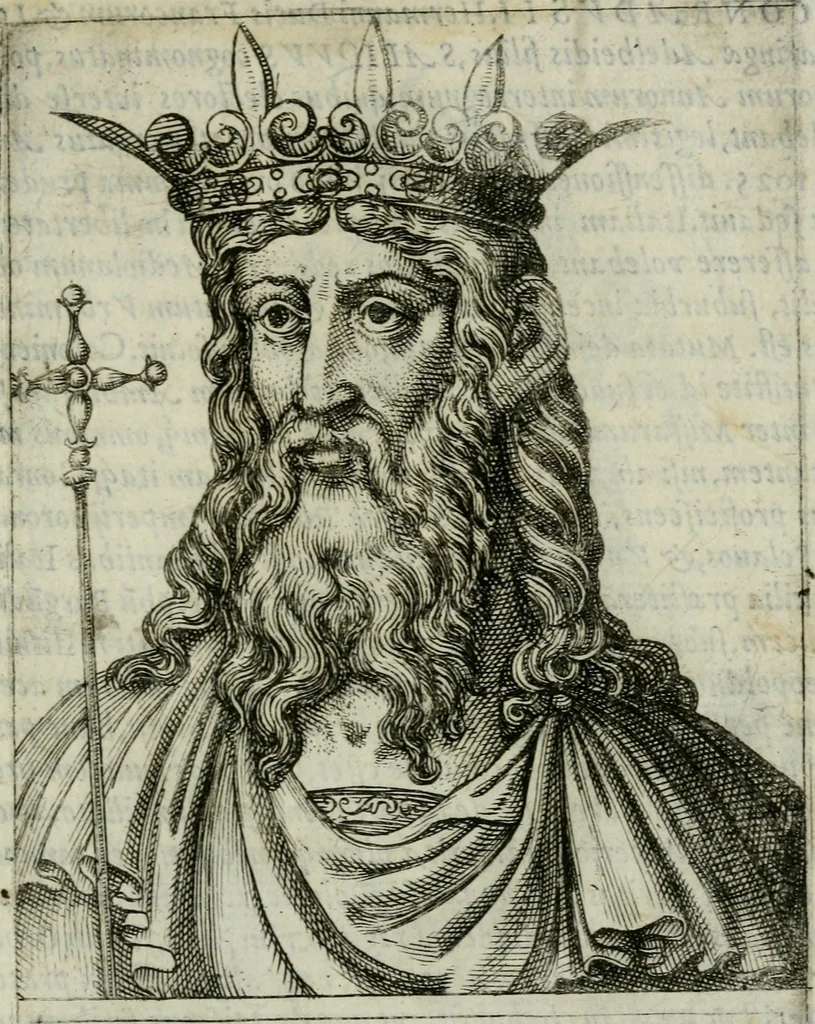 An illustration from Romanorvm imperatorvm effigies : elogijs ex diuersis scriptoribus per Thomam Treteru S. Mariae Transtyberim canonicum collectis, 1583, leaf 266