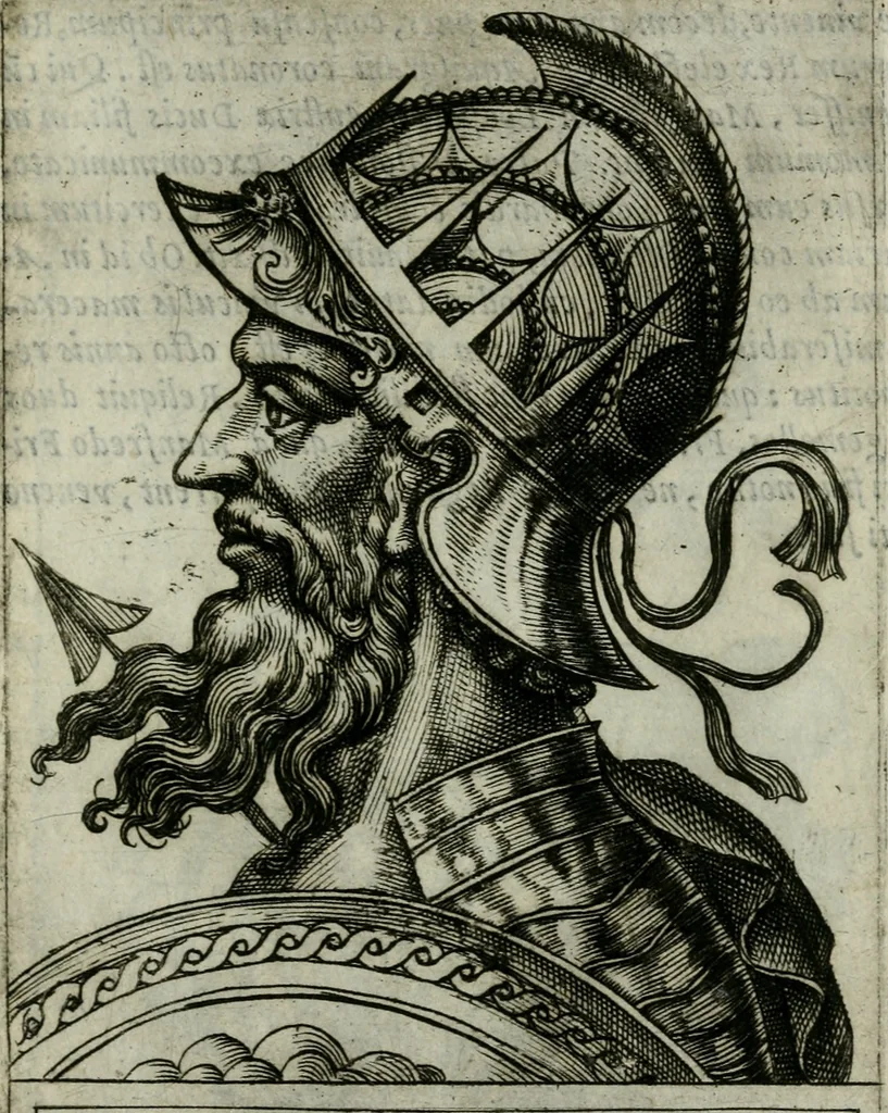 An illustration from Romanorvm imperatorvm effigies : elogijs ex diuersis scriptoribus per Thomam Treteru S. Mariae Transtyberim canonicum collectis, 1583, leaf 288