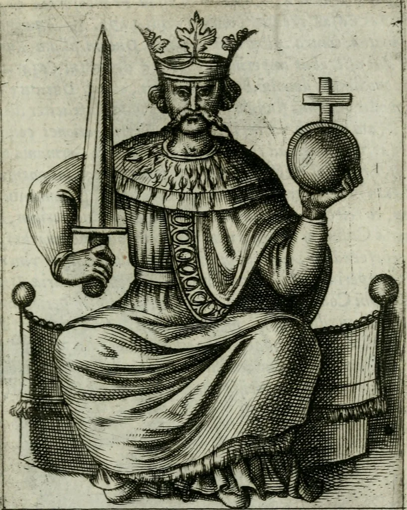 An illustration from Romanorvm imperatorvm effigies : elogijs ex diuersis scriptoribus per Thomam Treteru S. Mariae Transtyberim canonicum collectis, 1583, leaf 292
