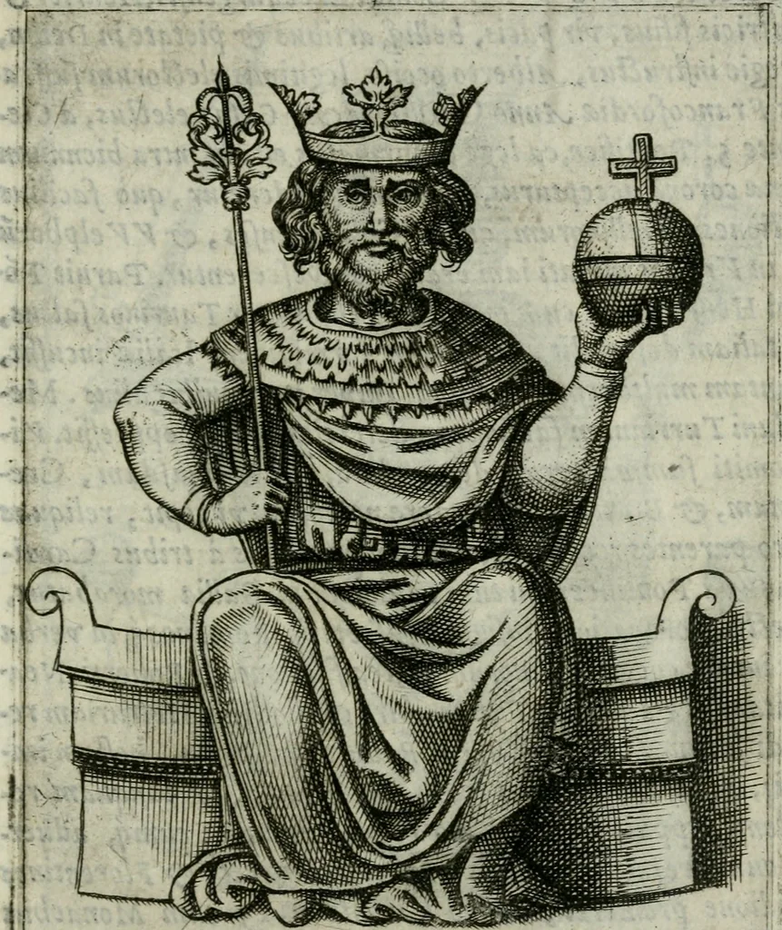 An illustration from Romanorvm imperatorvm effigies : elogijs ex diuersis scriptoribus per Thomam Treteru S. Mariae Transtyberim canonicum collectis, 1583, leaf 296