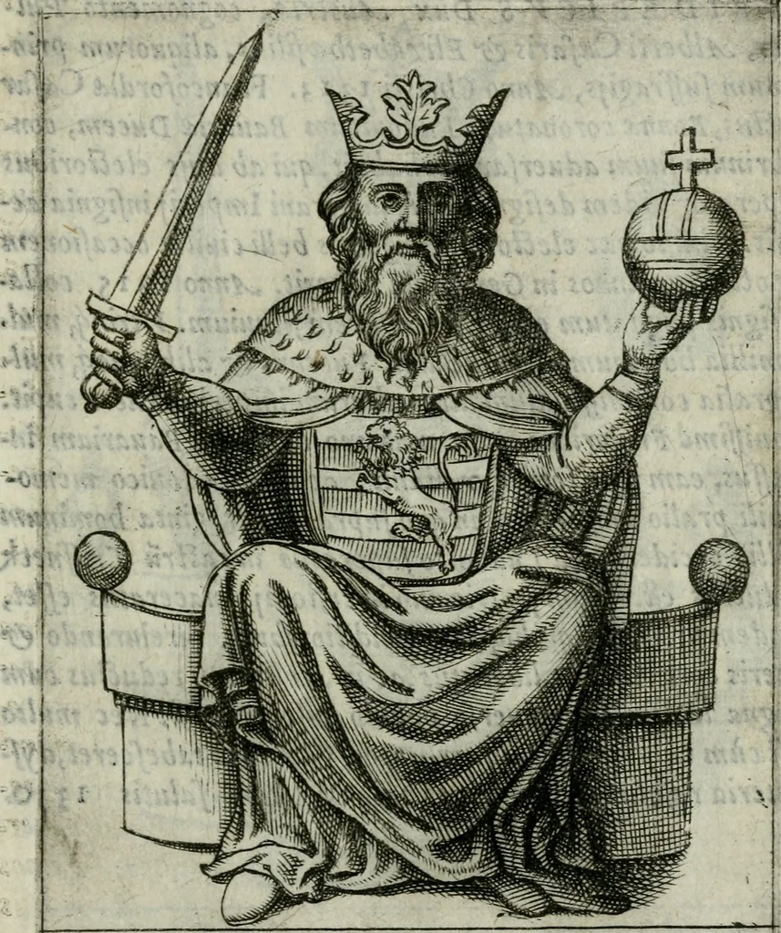 An illustration from Romanorvm imperatorvm effigies : elogijs ex diuersis scriptoribus per Thomam Treteru S. Mariae Transtyberim canonicum collectis, 1583, leaf 298