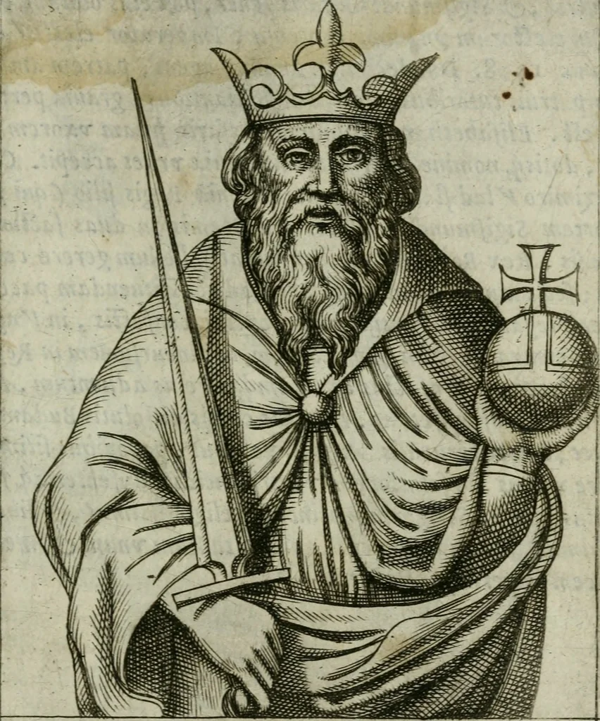 An illustration from Romanorvm imperatorvm effigies : elogijs ex diuersis scriptoribus per Thomam Treteru S. Mariae Transtyberim canonicum collectis, 1583, leaf 310