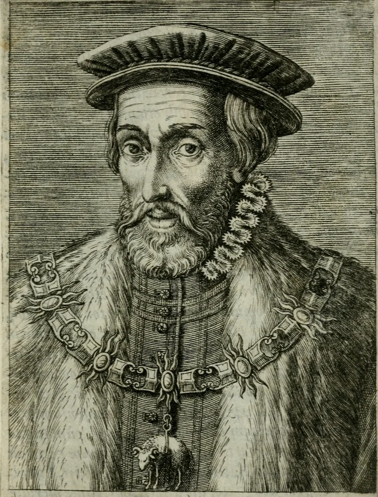 An illustration from Romanorvm imperatorvm effigies : elogijs ex diuersis scriptoribus per Thomam Treteru S. Mariae Transtyberim canonicum collectis, 1583, leaf 320