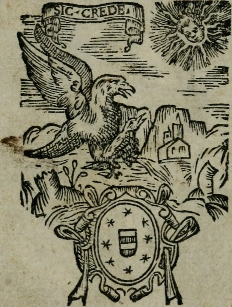 An illustration from Romanorvm imperatorvm effigies : elogijs ex diuersis scriptoribus per Thomam Treteru S. Mariae Transtyberim canonicum collectis, 1583, leaf 325