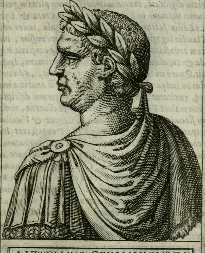 An illustration from Romanorvm imperatorvm effigies : elogijs ex diuersis scriptoribus per Thomam Treteru S. Mariae Transtyberim canonicum collectis, 1583, leaf 40