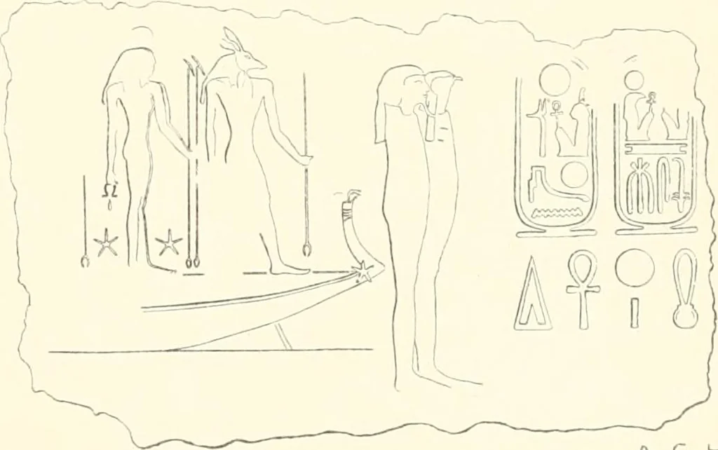 An illustration from Roman portraits and Memphis (IV), 1911, leaf 104
