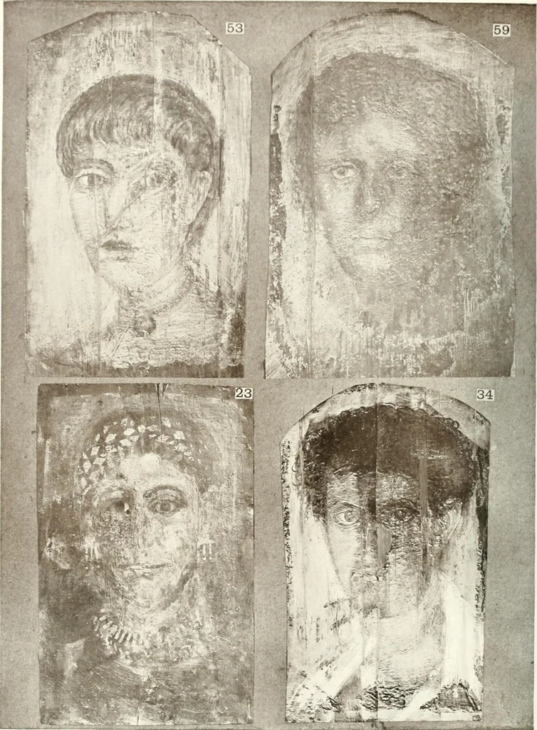 An illustration from Roman portraits and Memphis (IV), 1911, leaf 53