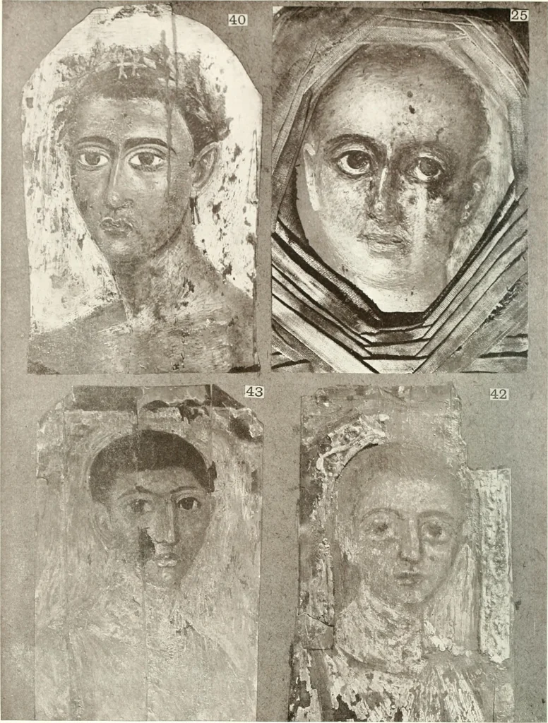 An illustration from Roman portraits and Memphis (IV), 1911, leaf 57