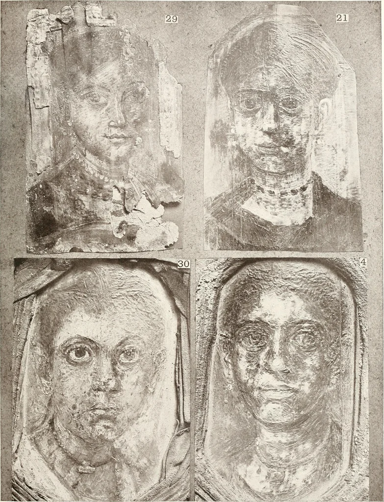 An illustration from Roman portraits and Memphis (IV), 1911, leaf 58