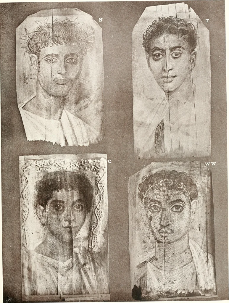 An illustration from Roman portraits and Memphis (IV), 1911, leaf 66