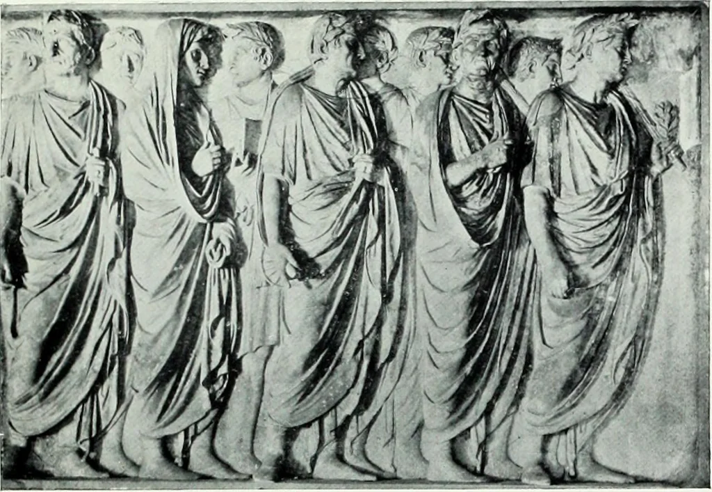 An illustration from Roman sculpture from Augustus to Constantine, 1907, leaf 100