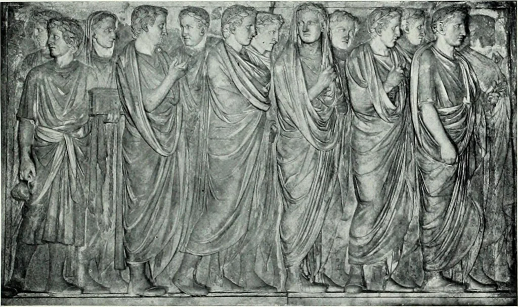 An illustration from Roman sculpture from Augustus to Constantine, 1907, leaf 100