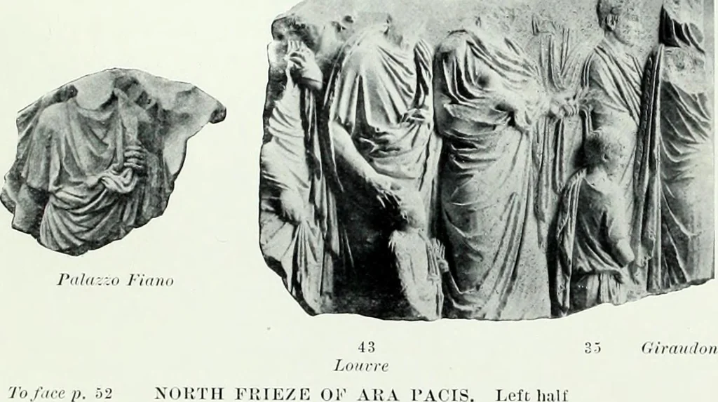 An illustration from Roman sculpture from Augustus to Constantine, 1907, leaf 104