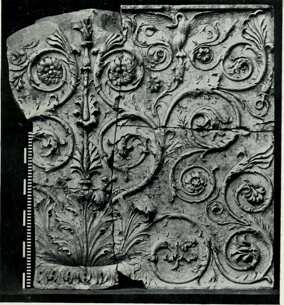 An illustration from Roman sculpture from Augustus to Constantine, 1907, leaf 122