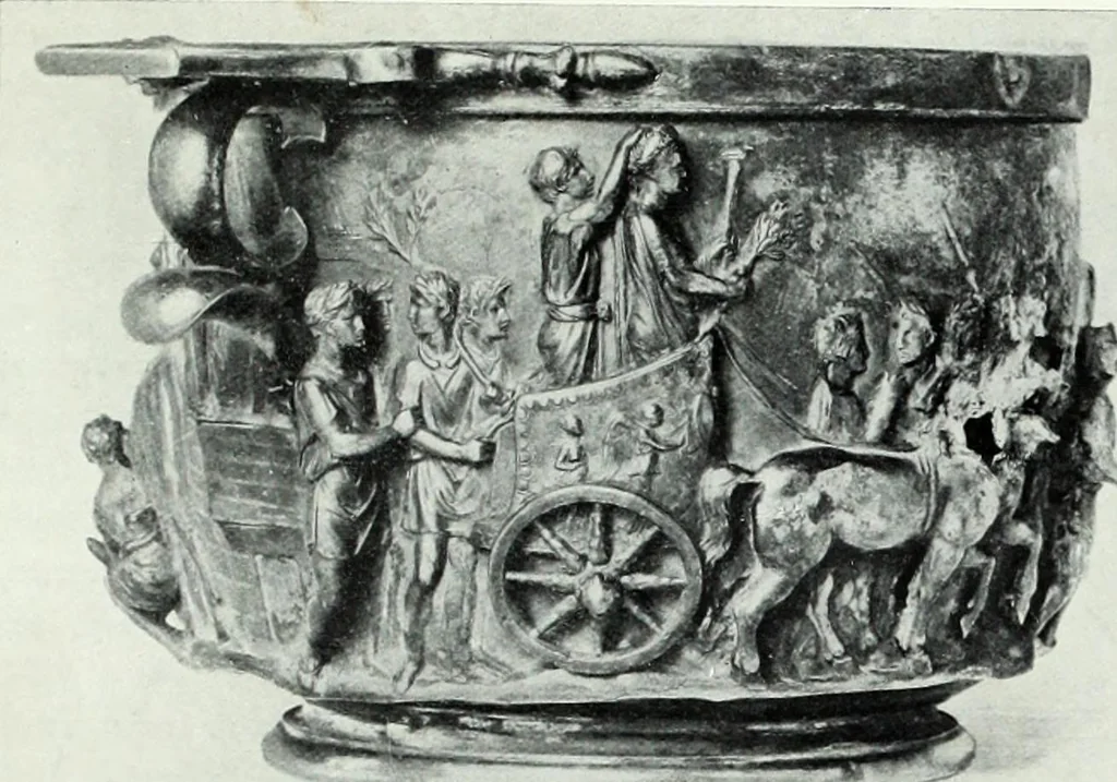 An illustration from Roman sculpture from Augustus to Constantine, 1907, leaf 168