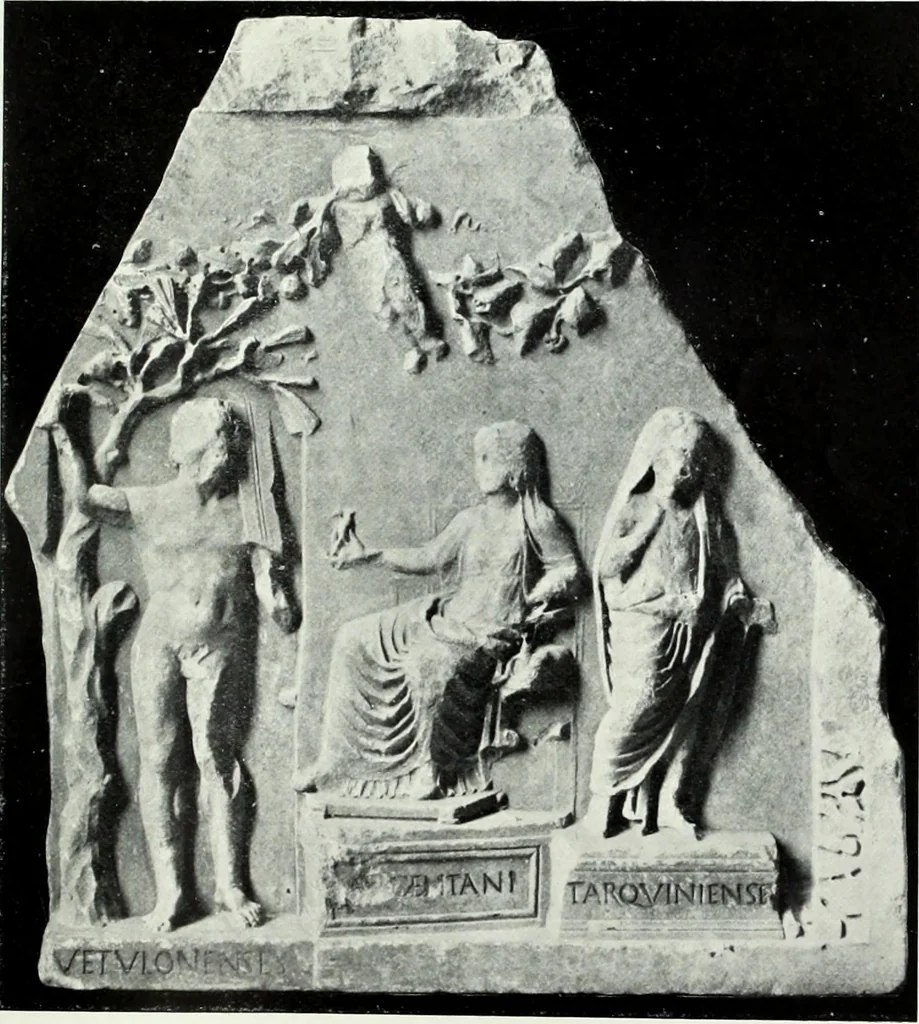 An illustration from Roman sculpture from Augustus to Constantine, 1907, leaf 184