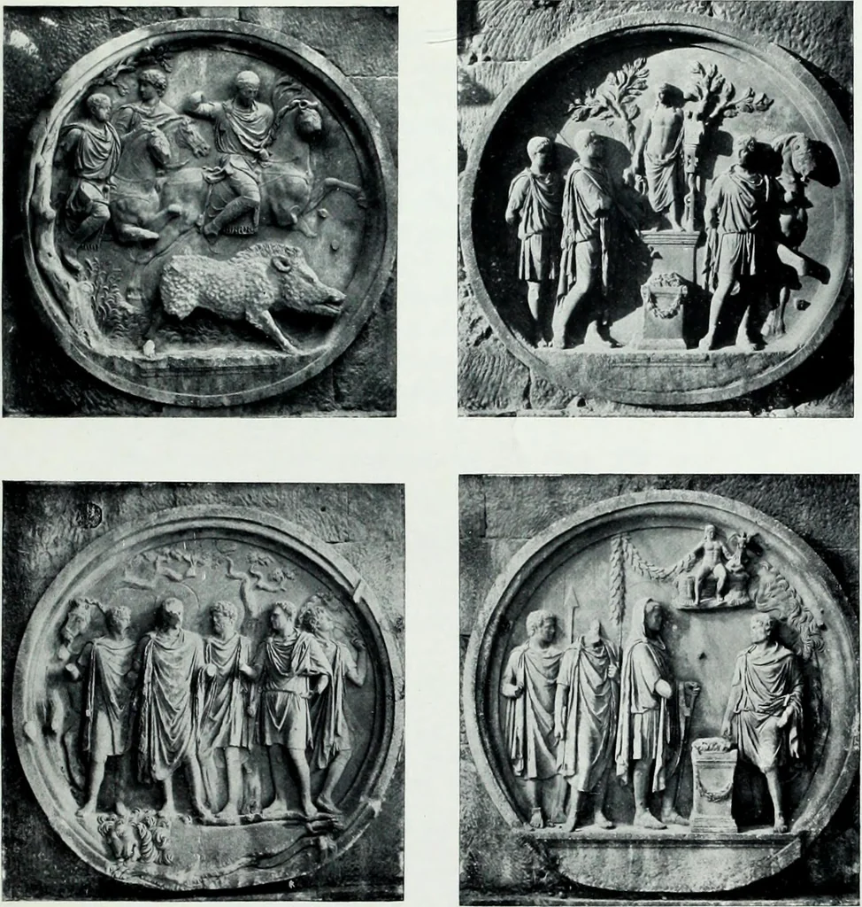 An illustration from Roman sculpture from Augustus to Constantine, 1907, leaf 242