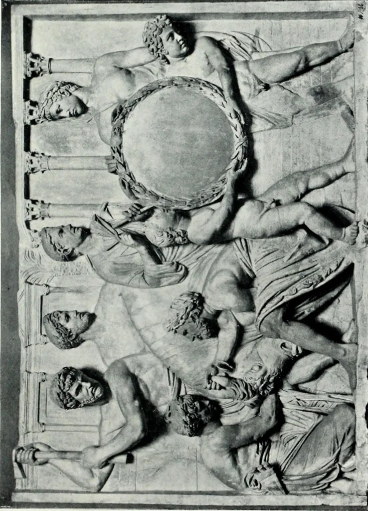 An illustration from Roman sculpture from Augustus to Constantine, 1907, leaf 256