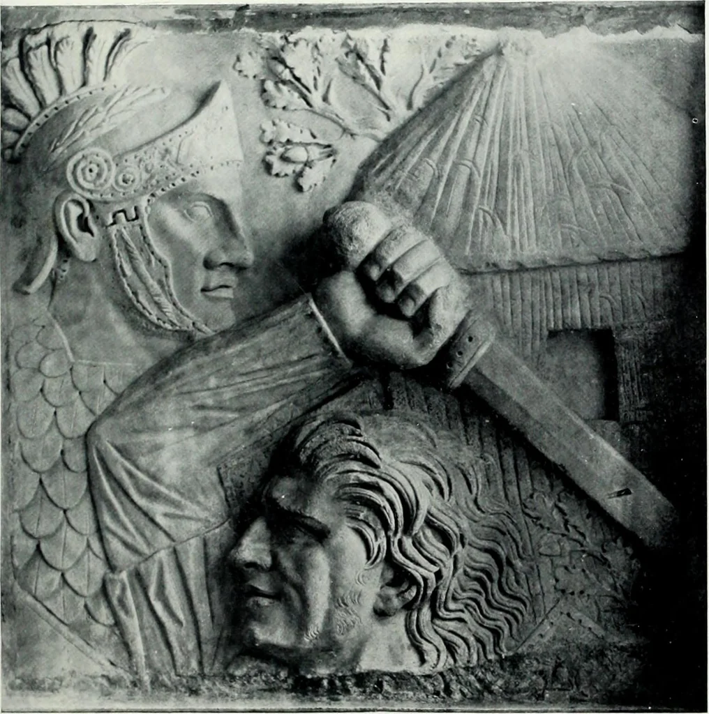 An illustration from Roman sculpture from Augustus to Constantine, 1907, leaf 286