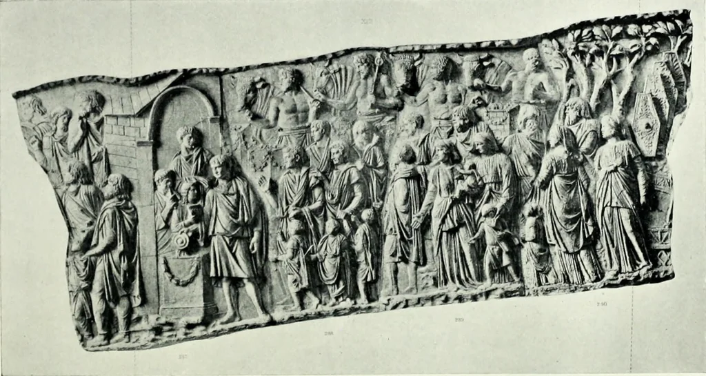An illustration from Roman sculpture from Augustus to Constantine, 1907, leaf 329