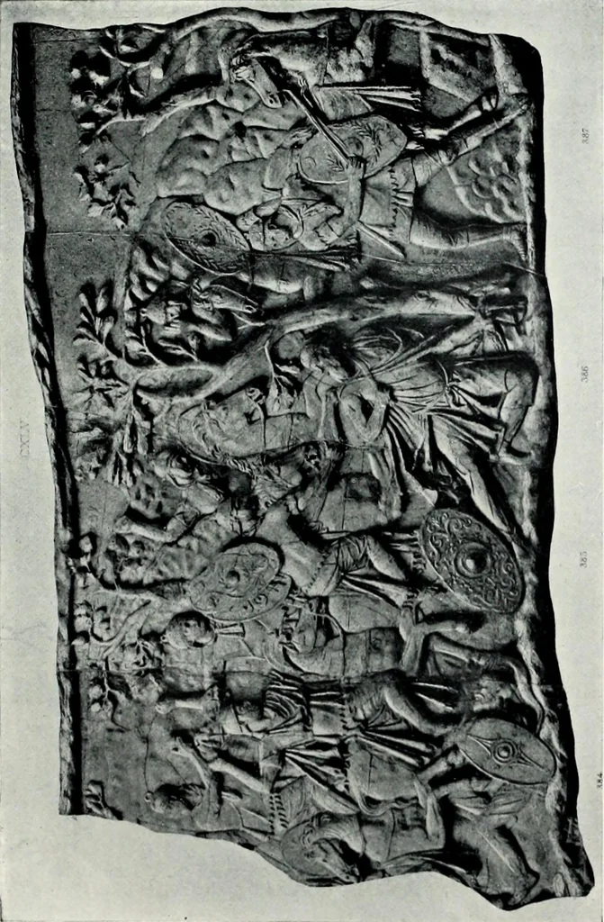 An illustration from Roman sculpture from Augustus to Constantine, 1907, leaf 348