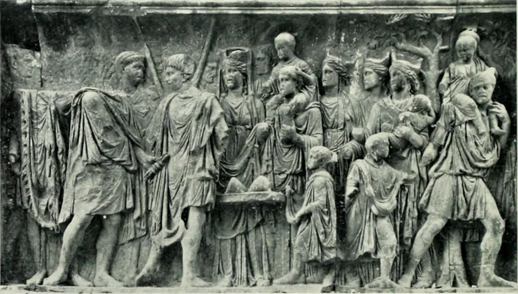 An illustration from Roman sculpture from Augustus to Constantine, 1907, leaf 377