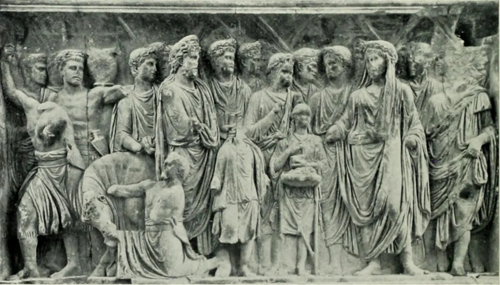 An illustration from Roman sculpture from Augustus to Constantine, 1907, leaf 377