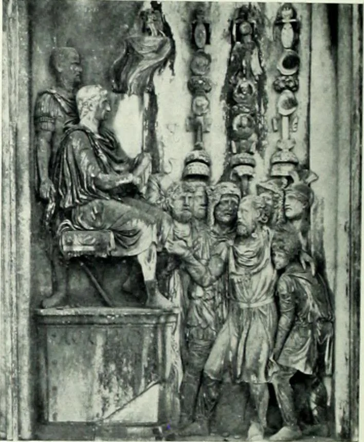An illustration from Roman sculpture from Augustus to Constantine, 1907, leaf 495