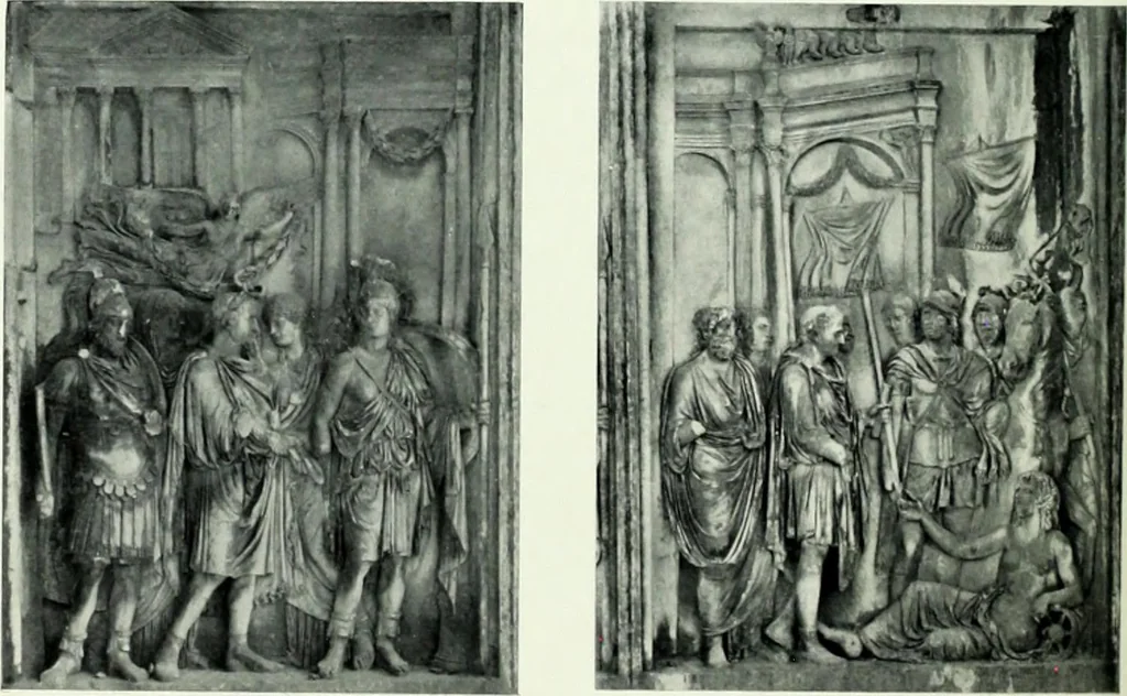 An illustration from Roman sculpture from Augustus to Constantine, 1907, leaf 495