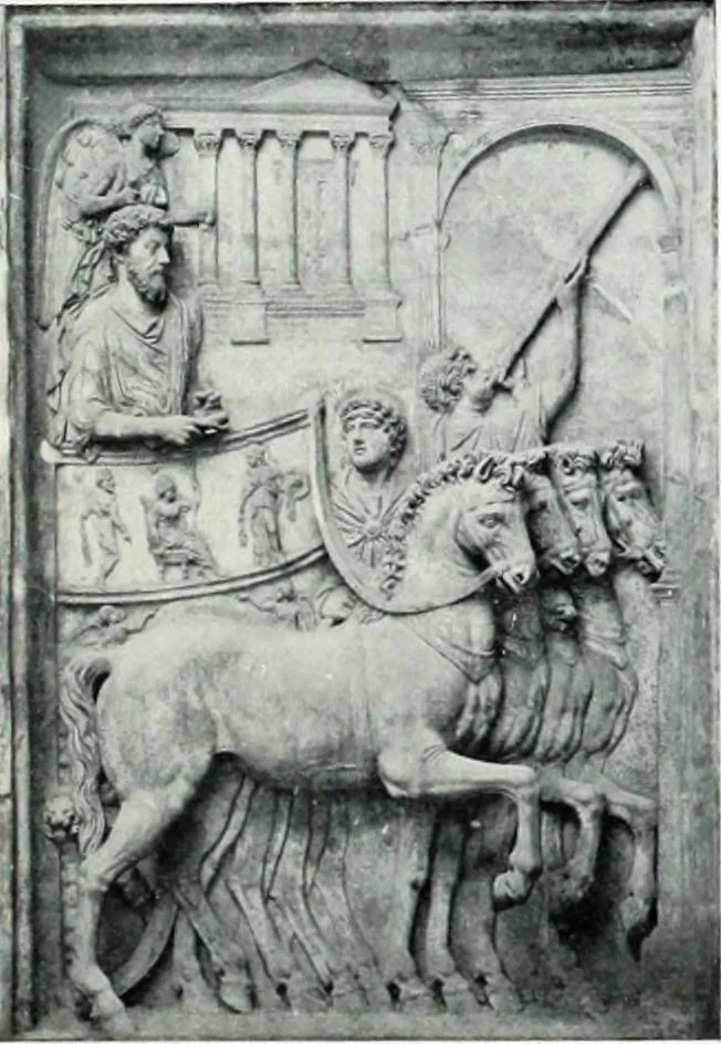 An illustration from Roman sculpture from Augustus to Constantine, 1907, leaf 498
