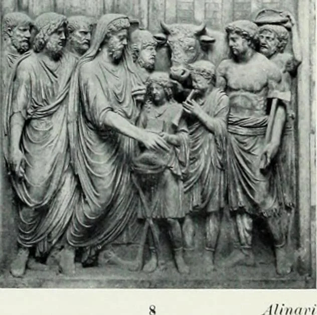 An illustration from Roman sculpture from Augustus to Constantine, 1907, leaf 498