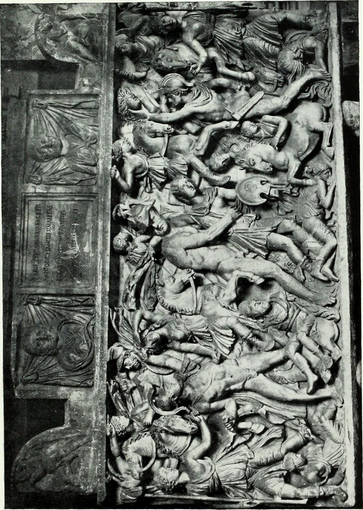 An illustration from Roman sculpture from Augustus to Constantine, 1907, leaf 542