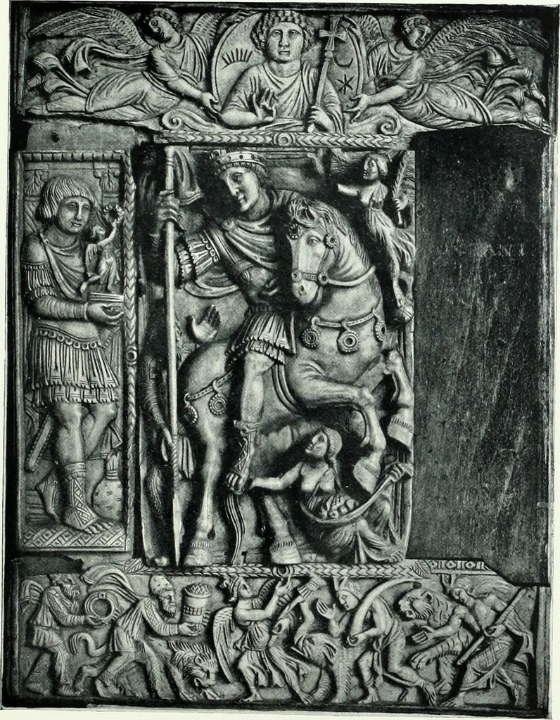 An illustration from Roman sculpture from Augustus to Constantine, 1907, leaf 578