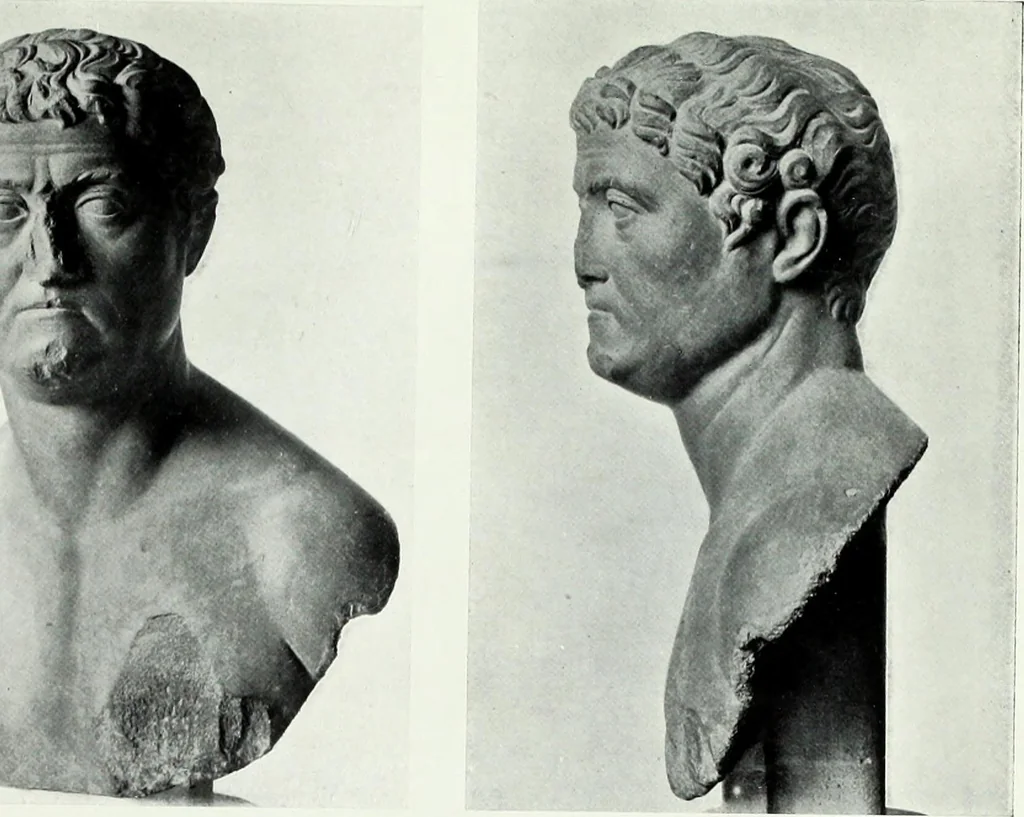 An illustration from Roman sculpture from Augustus to Constantine, 1907, leaf 614