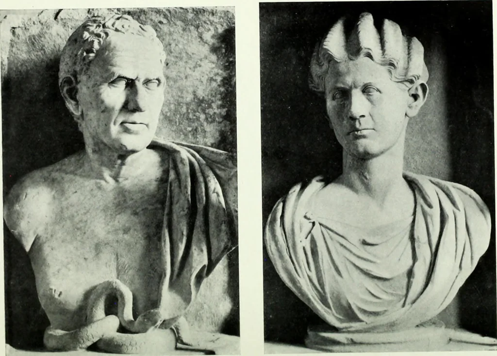 An illustration from Roman sculpture from Augustus to Constantine, 1907, leaf 617