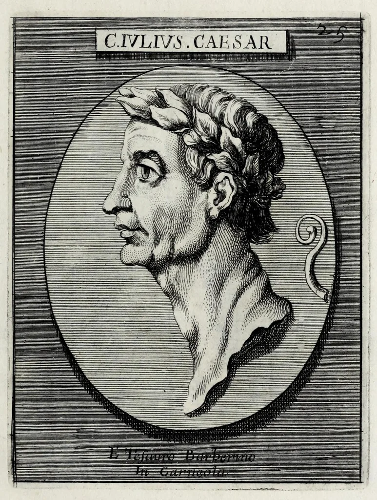 An illustration from Romanum museum, sive, Thesaurus eruditae antiquitatis : in quo gemmae, idola, insignia sacerdotalia, instrumenta sacrificijs inservientia, lucernae, vasa, bullae, armillae, fibulae, claves, annuli, tesserae, styli, strigiles, gutti, phialae lacrymatoriae, vota, signa militaria, &c. centum & septuaginta tabulis aeneis incisa referuntur ac dilucidantur, 1690, leaf 107