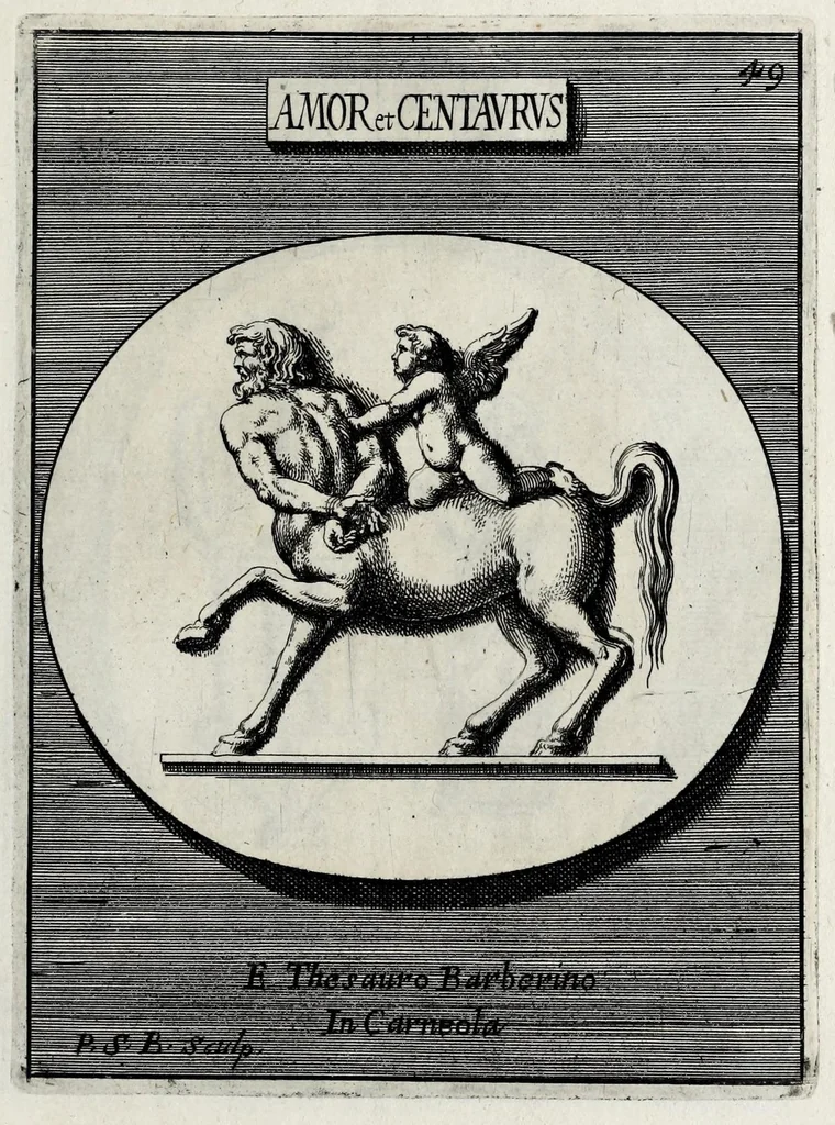 An illustration from Romanum museum, sive, Thesaurus eruditae antiquitatis : in quo gemmae, idola, insignia sacerdotalia, instrumenta sacrificijs inservientia, lucernae, vasa, bullae, armillae, fibulae, claves, annuli, tesserae, styli, strigiles, gutti, phialae lacrymatoriae, vota, signa militaria, &c. centum & septuaginta tabulis aeneis incisa referuntur ac dilucidantur, 1690, leaf 155
