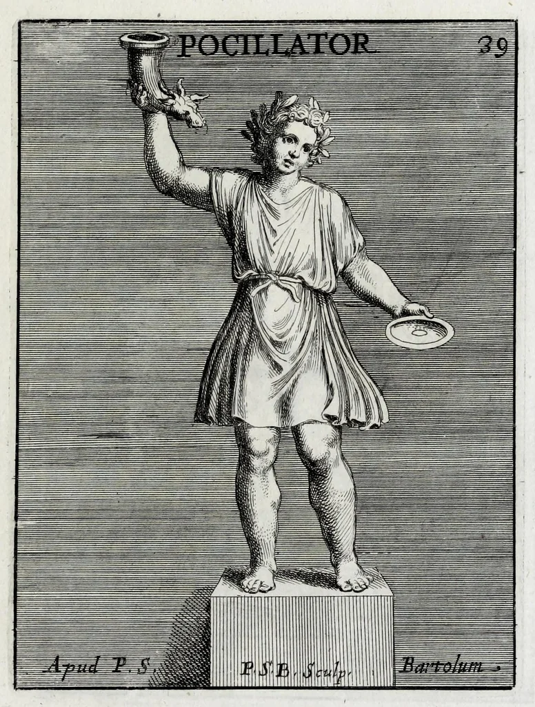 An illustration from Romanum museum, sive, Thesaurus eruditae antiquitatis : in quo gemmae, idola, insignia sacerdotalia, instrumenta sacrificijs inservientia, lucernae, vasa, bullae, armillae, fibulae, claves, annuli, tesserae, styli, strigiles, gutti, phialae lacrymatoriae, vota, signa militaria, &c. centum & septuaginta tabulis aeneis incisa referuntur ac dilucidantur, 1690, leaf 291